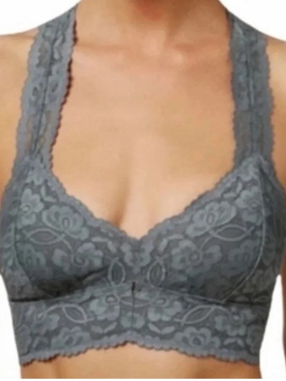 Illa Illa Charcoal Lace Racerback Bralette